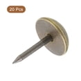 thumbnail image 3 of Uxcell 20Pcs Solid Brass Tacks, 18 mm Retro Upholstery Nails Tack for Furniture Decorative for Sofa, Bronze Color, 3 of 4
