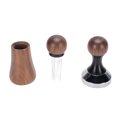 thumbnail image 2 of Espresso Stirrer,51 mm Coffee Tamper and Stirrer Set,Stainless Steel Needle Type Coffee Distributor With Base,Coffee Press Hammer with Walnut Handle and Threaded Base, 2 of 7