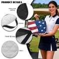 thumbnail image 5 of Uorisanigo Golf US Flag Golf Cart Seat Covers Seat Blanket with 4 Front Pockets, Universal Golf Cart Accessories for EZGO, Club Car and More 2-Seat Carts, Non-Slip & Easy to Clean, 5 of 6