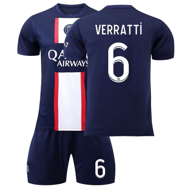 2223 Paris Saint-Germain Messi Jersey Home No. 10 Neymar Mbappé No. 7 PSG Camiseta de fútbol para niños
