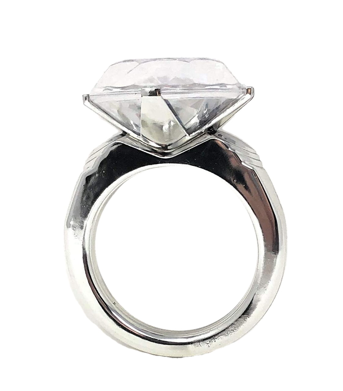 Giant Diamond Ring Novelty Toy Costume Jewelry Prop Bachelorette Disco