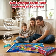USA Map Puzzle for Kids Ages 4-8 - 103 Piece United States Geography Jigsaw Puzzles - 18x24 Large Floor Puzzle with State Shaped Pieces - Educational Learning Toy Gift for 4 5 6 Year Old