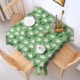 thumbnail image 2 of Green Ghost Bat Pattern Square Tablecloth,Waterproof Square Table Cover,Wipeable Spillproof Washable Table Cover for Home Kitchen Party Decor 60"x60"(152x152cm), 2 of 6