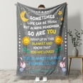 thumbnail image 6 of HiiKaa Get Well Gifts for Women Men,Hug/Healing Blanket,Thinking of You/Cancer Care/Sympathy/After Surgery Gifts for Friends, Sister, Coworkers,Soft Throw Blankets 50'' x 60'',Gray, 6 of 9