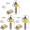 thumbnail image 2 of 5 uds 8mm Tige semi-redondo Bullnose Router Bit Fraise Bois Cup rayón 3/8 ", 5/16", 1/4 ", 3/16", 1/8, herramienta para carpintería Hy, 2 of 5