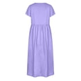 thumbnail image 5 of CIENVNSTG Women's Fashion Dress Solided Color Spring Comfortable Beach Dress Elegant Eye-Catching Cocktail Dresses for Women M, 5 of 6