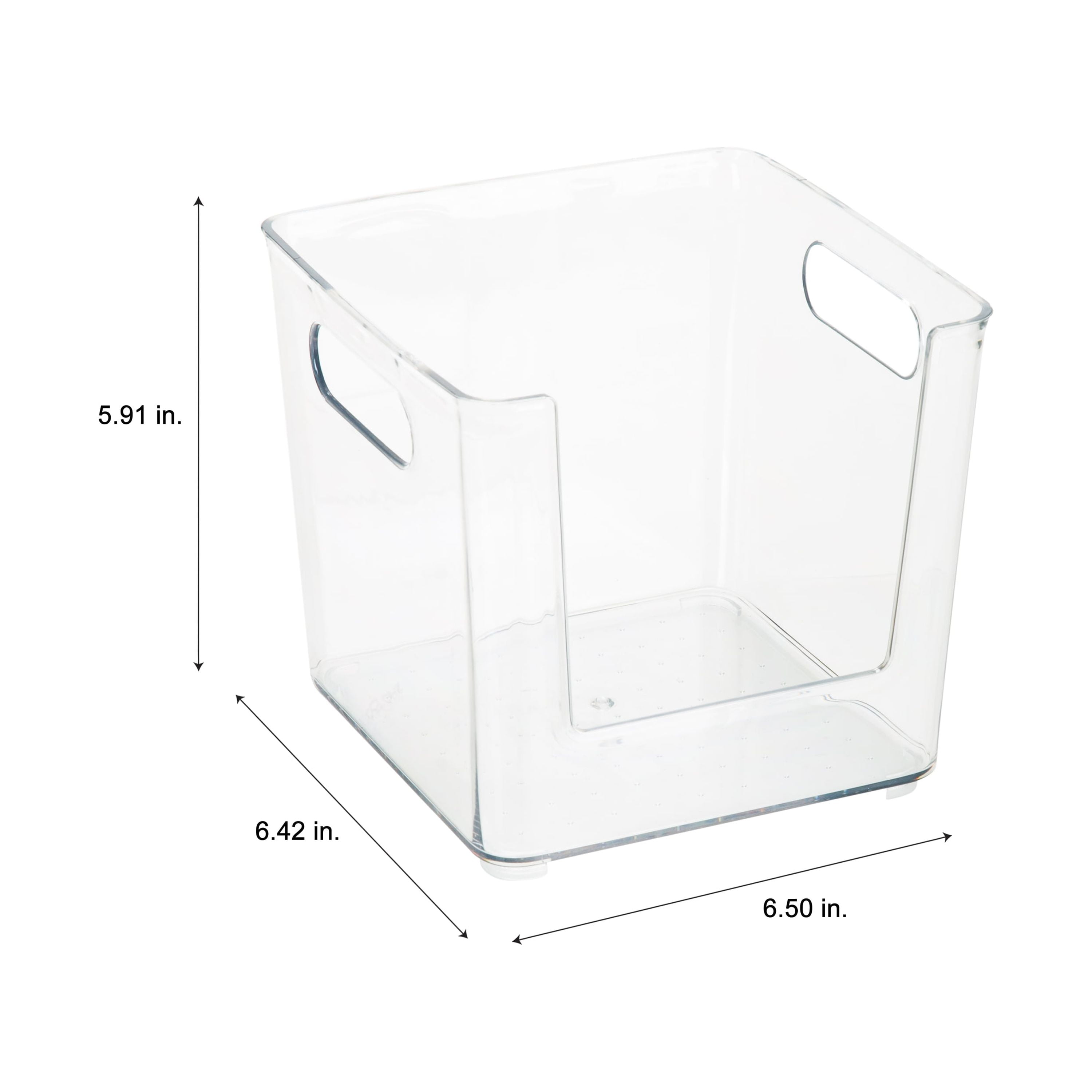 Small Plastic Open Face Pantry Bin White - Brightroom™