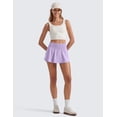 thumbnail image 3 of CRZ YOGA Ruffle Skirt Athletic Shorts for Women High Waisted Flowy for Workout Tennis with Zip Pocket, 3 of 5
