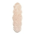 thumbnail image 5 of Ultra Soft Faux Sheepskin Fur Shag Rug Light Pink 2' x 6' Sheepskin, 5 of 7