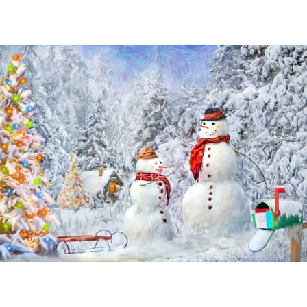 Christmas Snowmen Boxed Christmas Cards - 15 Cards & 16 Envelopes