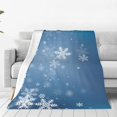 thumbnail image 1 of Balery Snowflakes1 Manta de Felpa Suave y Acogedora – Cobija de Franela Aterciopelada para Cama, Lavable y Cálida para Sofá, Mascotas, Transpirable-50"x40", 1 of 7