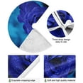 thumbnail image 2 of FMSHPON Valentine's Day Blue Rose Romance Xmas Christmas Tree Skirt Stand Mat for Holiday Party Decoration Indoor Outdoor 48 inches, 2 of 6