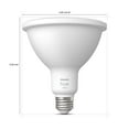 thumbnail image 5 of Philips Hue White Smart PAR38 Light Bulb, 100W Equivalent, Hub Required, 2-Pack, 5 of 9