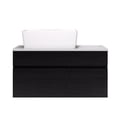 thumbnail image 2 of 31.5 Inch Floating Bathroom Vanity with Ceramic Vessel Sink - Modern Wall-Mounted Design, Soft-Close Drawers & Engineered Stone Countertop for Small Bathrooms, 2 of 7