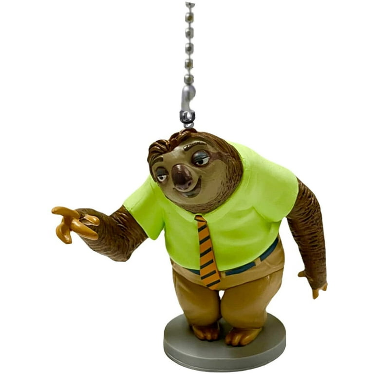 Zootopia Flash Slothmore PVC Light Fan Light Pull Chain Figure Figurine