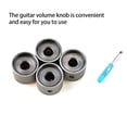 thumbnail image 4 of Electronicheart 4pcs Volume Knob Electric Guitar Hat Cap Tone Part for Guitars Replaced Parts Fitting Tool Instrument Adjustment, 4 of 6
