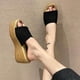 thumbnail image 1 of Sandalias de moda para mujer, zapatillas casuales de suela gruesa para personas de verano perezosas Wmkox8yii hj789, 1 of 8