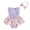 3-Light Purple, variant on 0-18 Months Newborn Baby Girl Romper Dress Sleeveless Ruffle Sleeveless Jumpsuit Headband Easter Rabbit Print Bodysuit Spring Summer Festival Clothes Pink