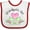 White and Red, variant on Inktastic Grandpa's Girl Heart Flowers Girls Baby Bib