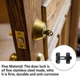 thumbnail image 2 of yingyy Stainless Steel Gate Latch Detachable Restaurant Door Lock with Screws Black, 2 of 6