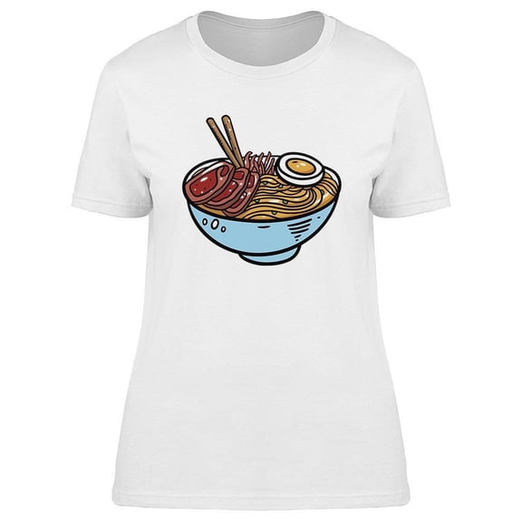 Ramen Sketch T-Shirt Women -Image by Shutterstock, Female Medium