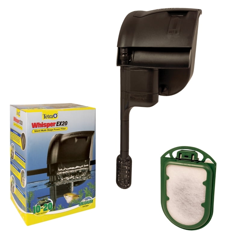 Tetra Whisper EX 20 Filter For 10 To 20 Gallon aquariums, Silent Multi