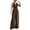 Brown, variant on Qiopertar Women's V-Neck Sleeveless Jumpsuit Casual Loose Fit Romper with Pockets Travel Beach Vacation Sun Protection Comfy Solid Color Jumpsuit, Beige S
