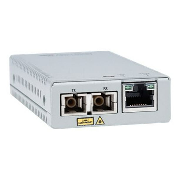 Allied Telesis MMC200/SC AT - Convertisseur de Média Fibre - 100Mb LAN - 10Base-T, 100Base-FX, 100Base-TX - RJ-45 / SC multi-mode - jusqu'à 1,2 miles - 1310 nm