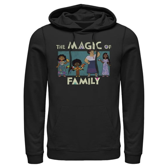 Men's Encanto The Magic of Family  Pull Over Hoodie Black Medium
