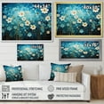 thumbnail image 4 of Designart "Turquoise Calm VIII" Abstract Landscape Floater Framed Wall Art Print, 4 of 7