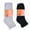Quarter-Black/Gray, variant on 6 Pack Men's Athletic Quarter Ankle Low Cut Cotton Socks Cushioned Sports Running