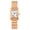 rosegold, variant on Women's Square Stainless Steel Watch: Analog Quartz Roman Numeral Markers, Stainless Steel Adjustable Strap, Exquisite Small Women's Watch