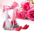 thumbnail image 4 of Valentines Day  Gnome Plush Elf Decor 2PC Scandinavian Tomte Plush Couple Dolls Mr and Mrs Nordic Lucky Figurines Tabletop Home Decoration, 4 of 9