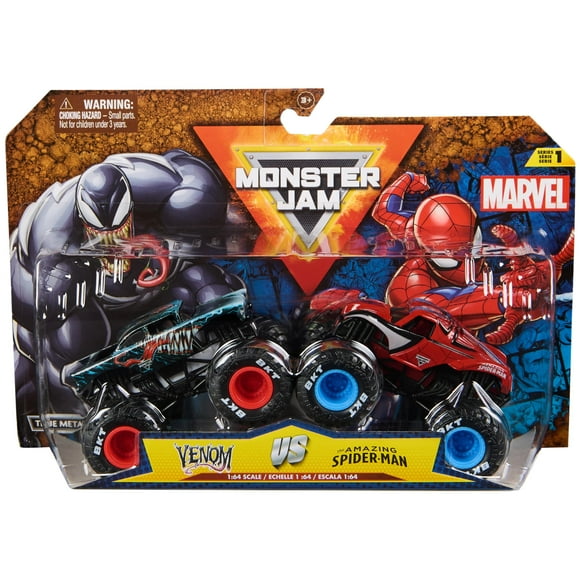 Monster Truck Monster Jam Marvel Venom Vs Spider-Man 1:64