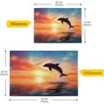 thumbnail image 5 of Dreamtimes Jumping Dolphin Puzzle 1000 Pieces - Wooden Jigsaw Puzzles for Family Games - Suitable for Teenagers and Adults, 5 of 7