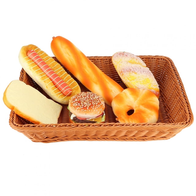 Long Service Life Food Basket, Bread Basket, Food Container, For Office Kitchen Dining Room Fruit Shop Coffee Color X,Coffee Color M,Coffee Color L,Coffee Color XL