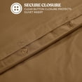 thumbnail image 4 of Superior Cotton Blend 600 Thread Count Duvet Cover Set, Twin, Taupe, 4 of 5
