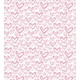 thumbnail image 3 of Ambesonne Vintage Valentine Duvet Cover Sets, Hearts and Rounds, 2-Twin, Pink Pale Pink, 3 of 3