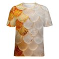 thumbnail image 5 of Mermaid Fish Scales T Shirts Basic T-Shirt Short Sleeve Ladies Tee Shirt Summer Graphic Clothing, 5 of 6