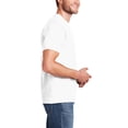 thumbnail image 3 of Hanes Men Beefy-T Heavyweight Cotton Crew Neck T-Shirt, Short Sleeve, White, 1-Pack, Sizes S-3XL, 3 of 5