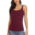 thumbnail image 1 of Women's Cotton Camisole With Shelf Bra Wider Adjustable Straps Basic Tank Tops High quality, 1 of 5