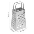 thumbnail image 2 of 2pcs Mini Cheese Grater Stainless Steel Small Box Graters Lemon Zester Professional Box Grater with 4 Sides for Kitchen Slicer Vegetable Carrot Potato, 2 of 3