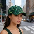 thumbnail image 3 of Casquette de Baseball Imprimée pour la Saint-Patrick, Chapeau de Soleil à Grand Bord, Couvre-Chef Extérieur Ajustable pour Festivals, Golf et Randonnée, 3 of 5