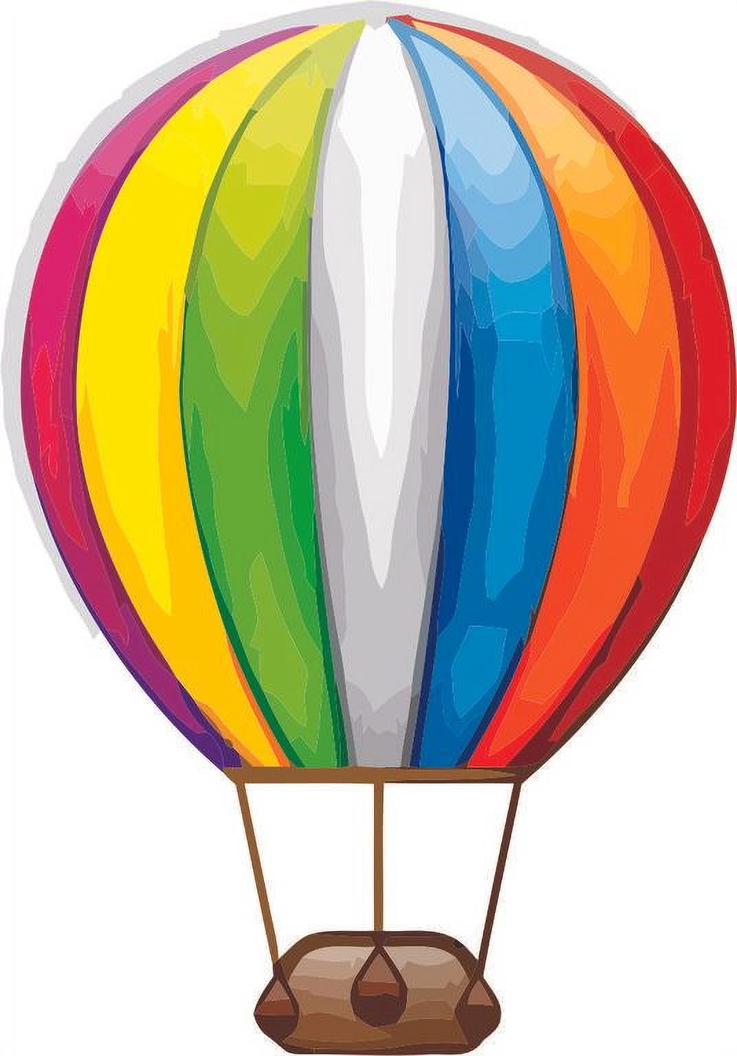 Rainbow Hot Air Ballon Kids Wall Stickers Wall Decals Peel and Stick Removable Wall Stickers for Nursery Living Room Sofa TV High Quality Decal Bumper Sticker Vinyl 20x10 inch -