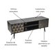 thumbnail image 4 of Mueble de TV Top Living Moderno Negro con Detalles Café, 4 of 6