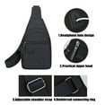 thumbnail image 5 of TACILIP Chest Bag Men Small Backpack New Fashion Casual Large Capacity Waterproof Cloth One Shoulder Diagonals Bag Men Bag Sling Bag for Men, Christmas Gifts, 5 of 6
