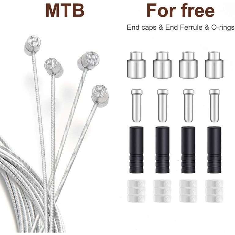 4PCS Premium Bike Brake Cable Set Universal Standard Bicycle Brake