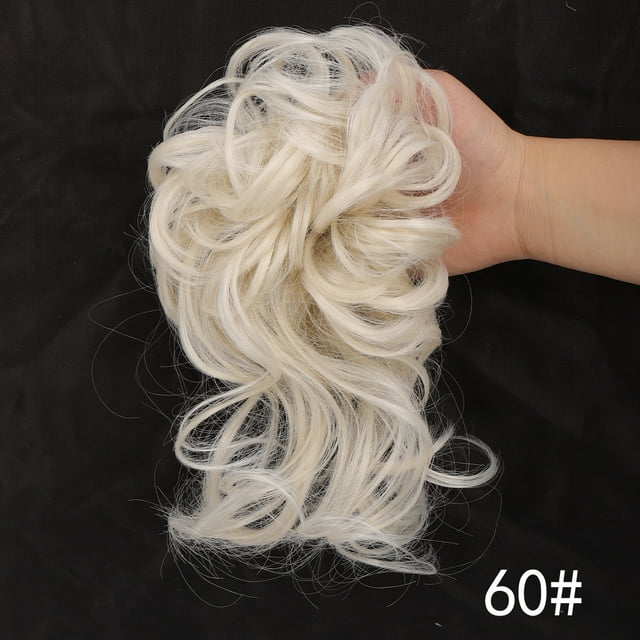 Yeacher Pièce de Cheveux Chignon Décoiffé Synthétique Chouchous Chignon Décoiffé Extensions