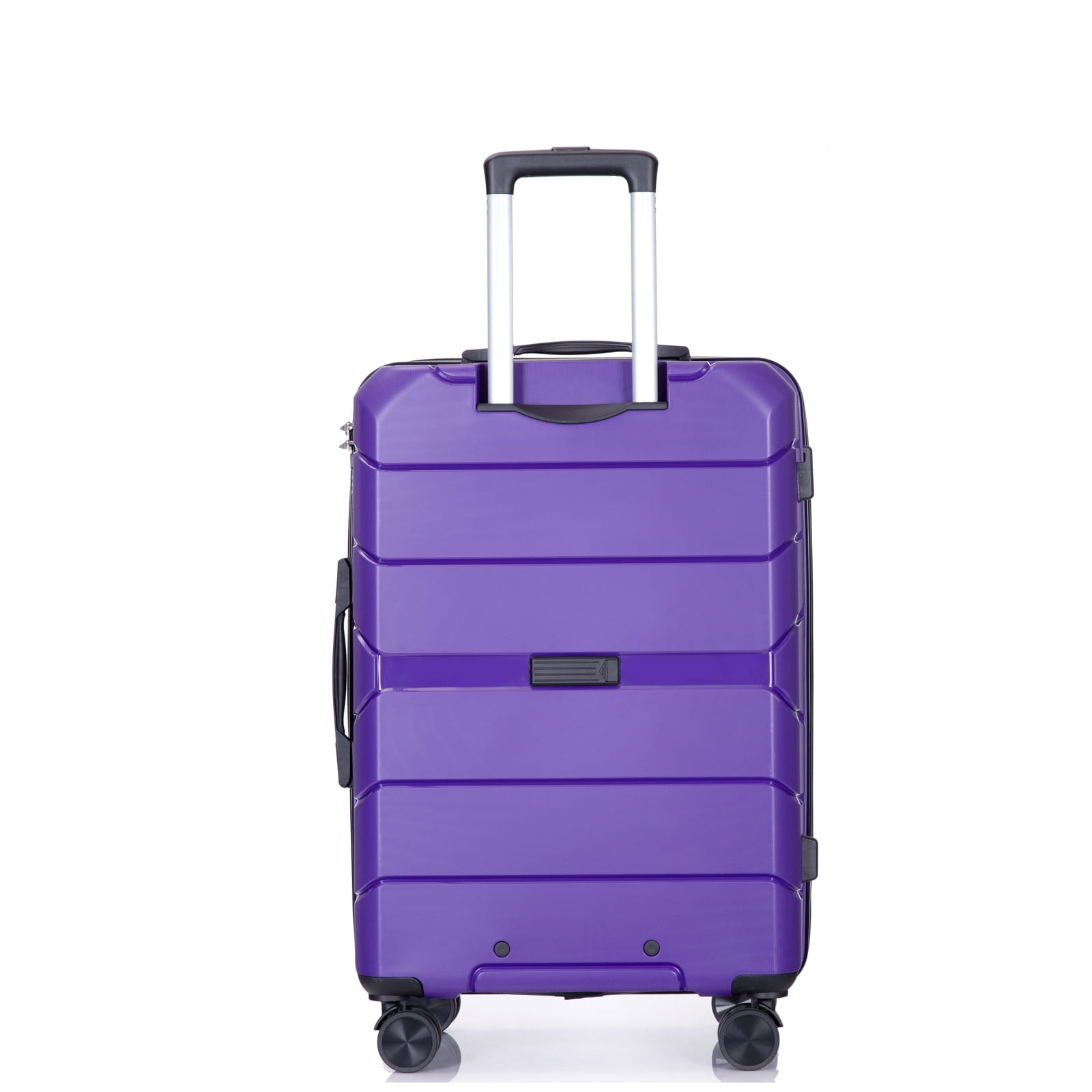 Aukfa Hardshell Suitcase Spinner Wheels PP Luggage Sets with TSA Lock - 3-Piece Set (20/24/28) - Purple