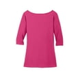 thumbnail image 6 of District Made Women's 3/4 Sleeve Boat Neck T-Shirt, 6 of 6